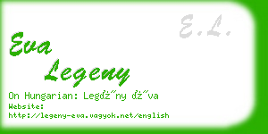 eva legeny business card